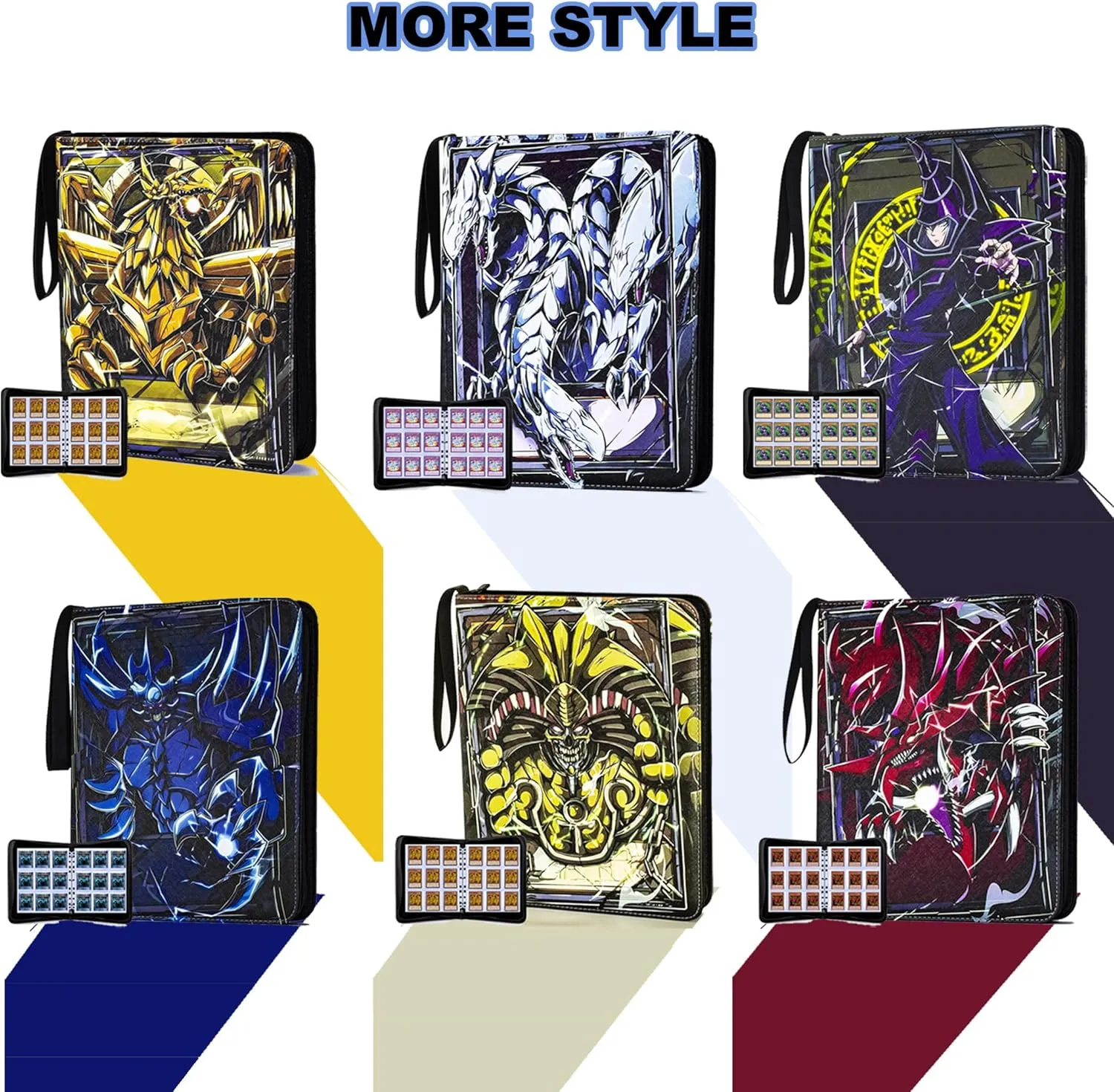 Trading Card binder for Y-G-O Cards- 990 Pockets Card Album with Sleeves Compatible with TCG Cards, TCG Cards Or Other Standard Size Cards Holder-Dragon