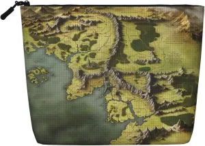 Travel Makeup Bag for Women Large Capacity Cosmetic Bags Waterproof Portable Toiletry Bag Middle Earth Map Make Up Bags with Zipper Aesthetic Makeup Organizer for Ladies Gift