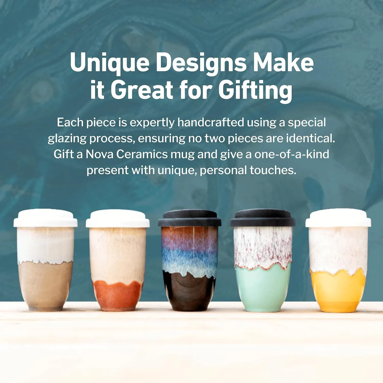 Travel Mugs - Reusable Coffee Cup – Cute Coffee Mugs Travel Coffee Tumbler – Microwave & Dishwasher Safe To Go Coffee Mug- Gifts For Women Men Him Her – 12oz - Dune