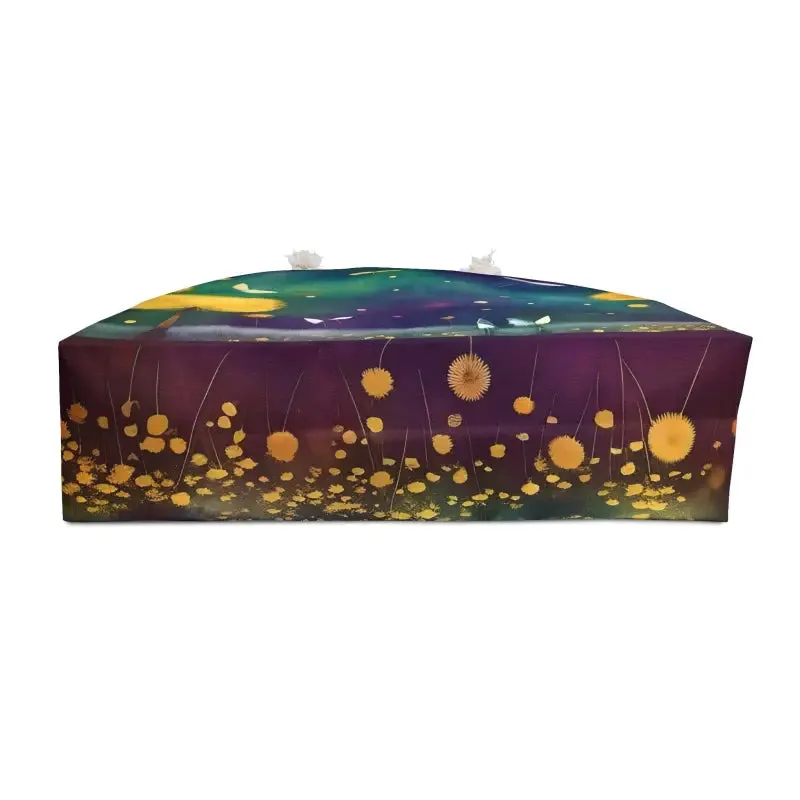 Trendy Polyester Weekender Bag with Dazzling Dandelions