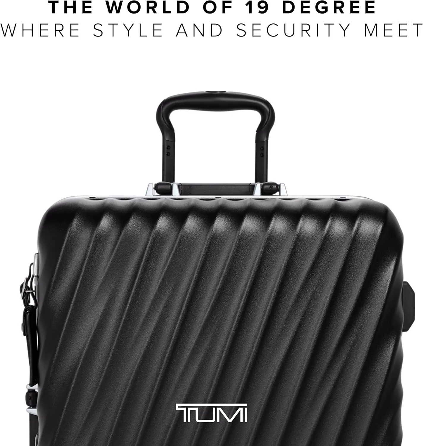 TUMI - 19 Degree Frame 4 Wheel Luggage - Lightweight and Highly Durable, Modern Design, Double-Lock Closure Hard Shell Men's and Women's Suitcase - 26" Short Trip Packing Case, Black Texture