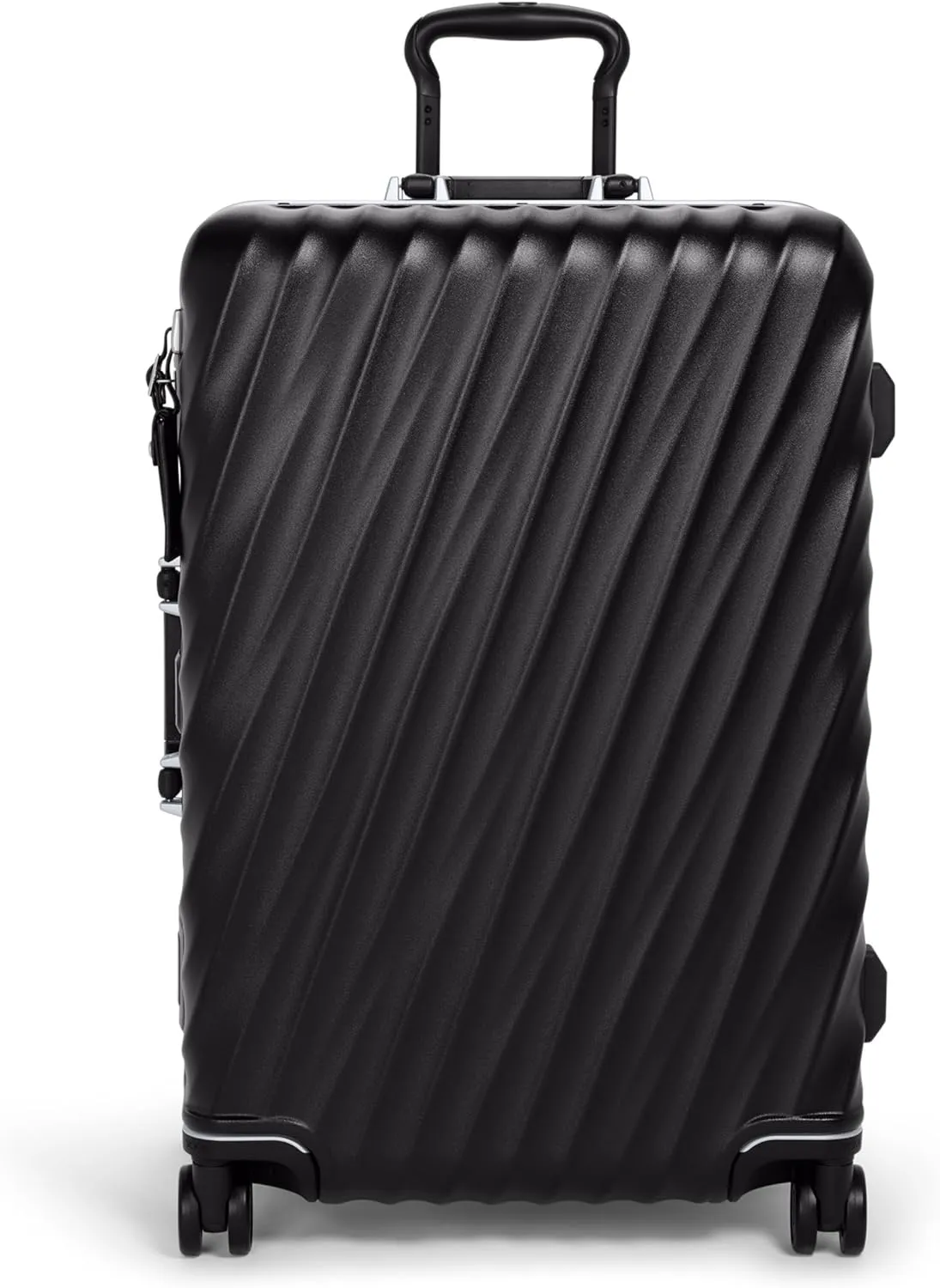 TUMI - 19 Degree Frame 4 Wheel Luggage - Lightweight and Highly Durable, Modern Design, Double-Lock Closure Hard Shell Men's and Women's Suitcase - 26" Short Trip Packing Case, Black Texture