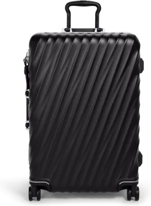 TUMI - 19 Degree Frame 4 Wheel Luggage - Lightweight and Highly Durable, Modern Design, Double-Lock Closure Hard Shell Men's and Women's Suitcase - 26" Short Trip Packing Case, Black Texture