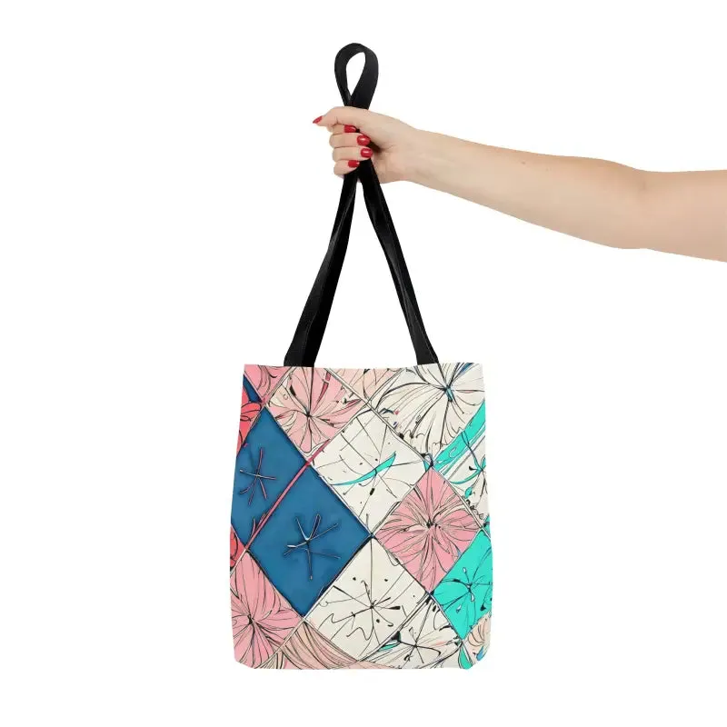 Turn Heads with Abstract Square Pattern Tote Bag