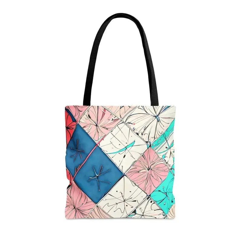 Turn Heads with Abstract Square Pattern Tote Bag