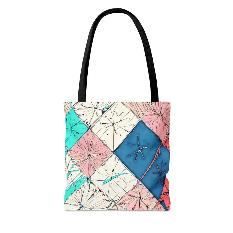Turn Heads with Abstract Square Pattern Tote Bag