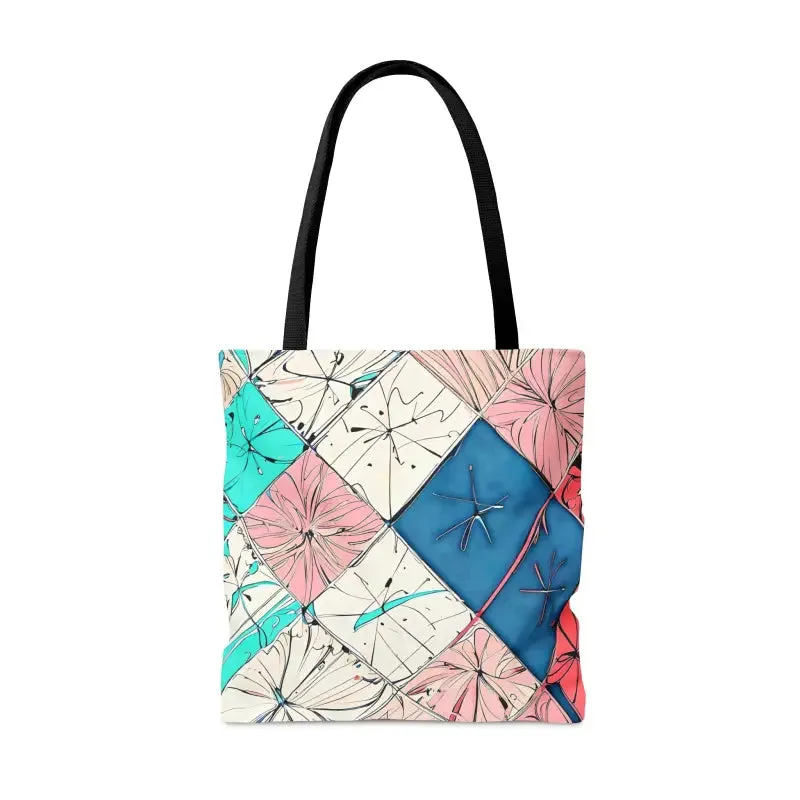 Turn Heads with Abstract Square Pattern Tote Bag