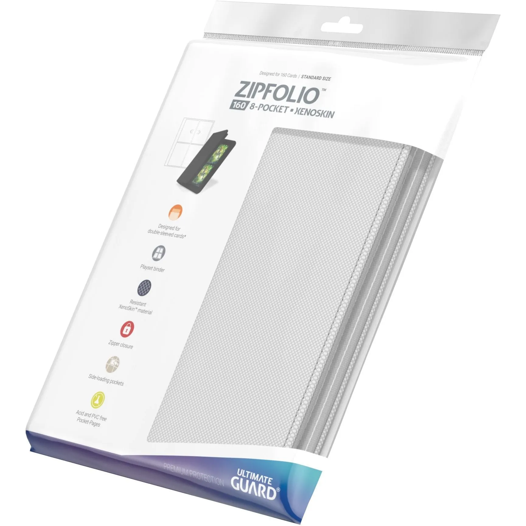Ultimate Guard - 8 Pocket ZipFolio XenoSkin/White