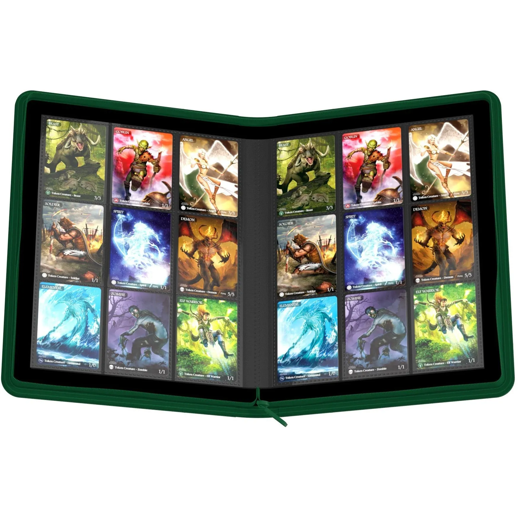 Ultimate Guard - Zipfolio Xenoskin/Green - 18 Pocket