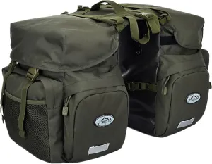 UNISTRENGH 50L Bike Pannier Bag Multifunction Riding Bag Water Resistant Bicycle Rear Seat Bag Rack Trunk Carrier Bags - Rain Cover Included (Military Green)