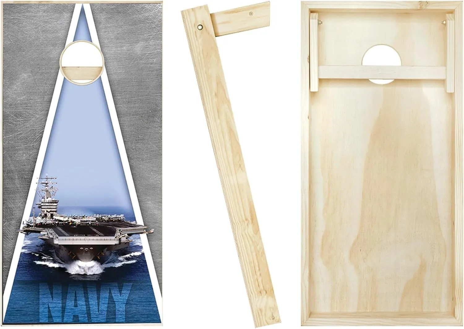 US Navy Cornhole Boards - Choose Your Options, Includes 2 Boards and 8 Bags