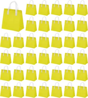 uxcell 100pcs Insulated Take Out Bags, 9.4" x 5.9" x 10.2" Insulated Take Away Bags Thermal Disposable Lunch Bags Disposable Cooler Bags for Hot Cold Food Catering Grocery Picnic Yellow