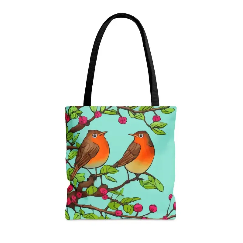Vibrant Bird Tote Bag in 100% Polyester