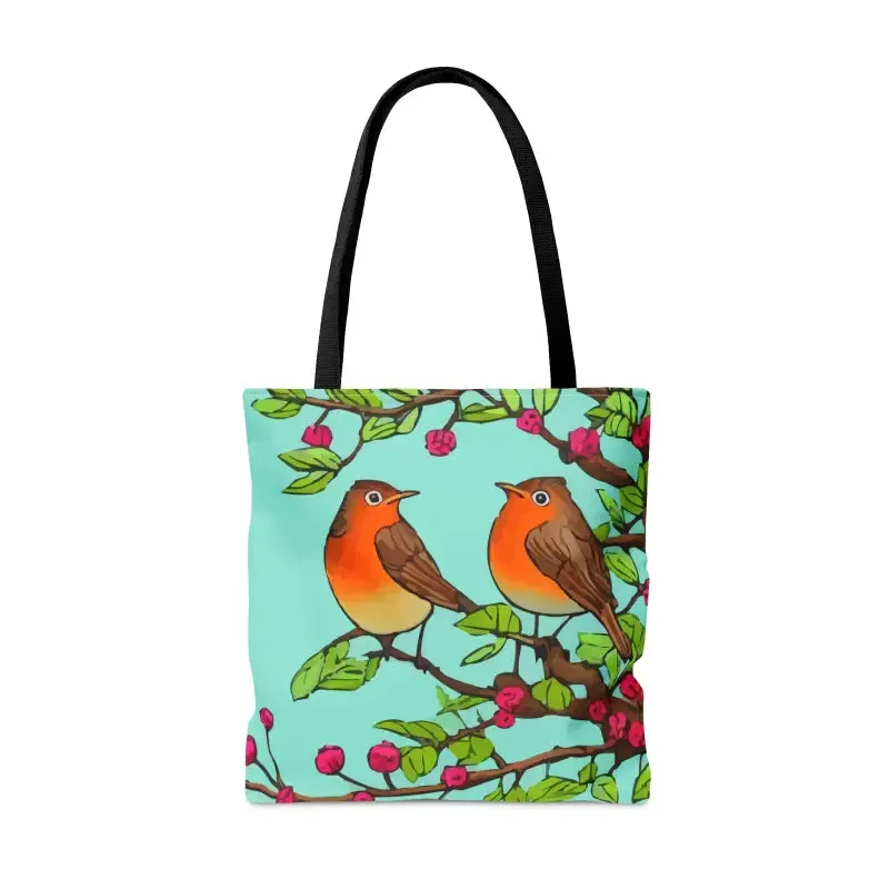 Vibrant Bird Tote Bag in 100% Polyester