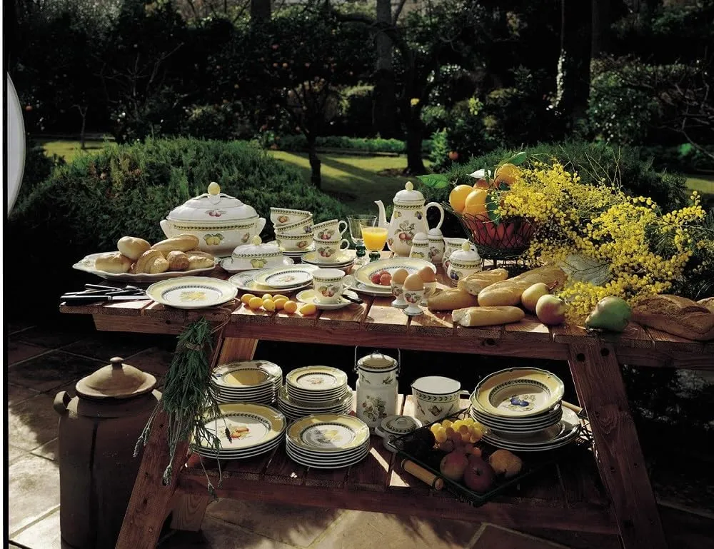 Villeroy & Boch French Garden Vienne Dinner Plate, 10.25 in, Premium Porcelain, White/Multicolored