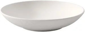 Villeroy & Boch Manufacture Rock Blanc Pasta Bowl, 9.25 in, Premium Porcelain, White