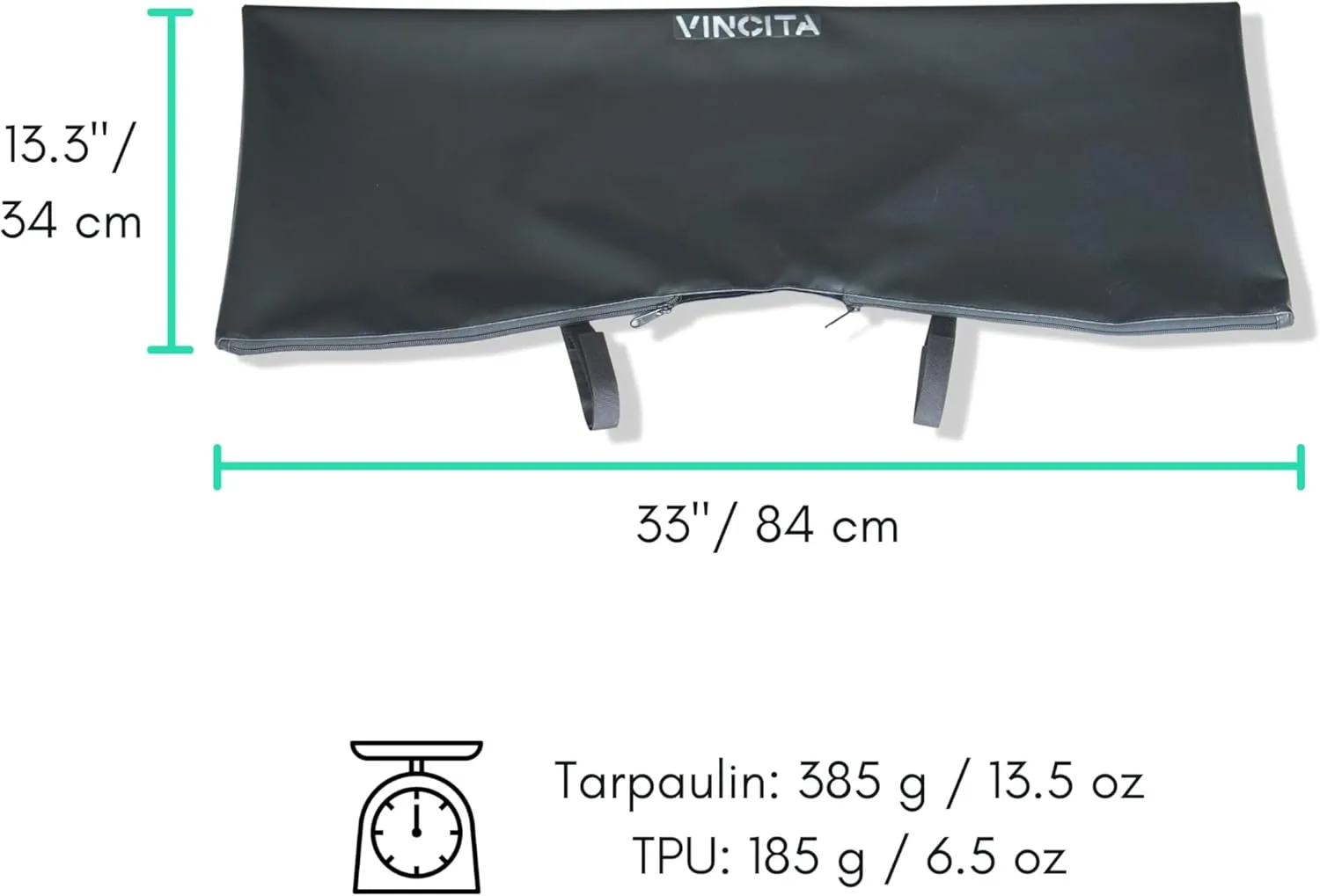 Vincita Water-Resistant Durable Handlebar Rain Cover Bike Cover for Road Bicycles, Bikepacking Accessories (Waterproof/Blue)