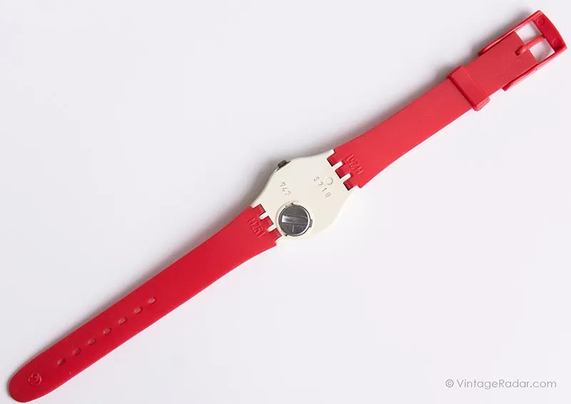 Vintage 1987 Swatch Lady LW115 NEWPORT Watch | 80s Swatch Lady RARE