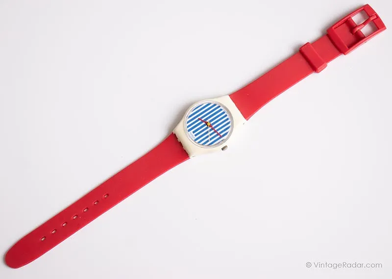 Vintage 1987 Swatch Lady LW115 NEWPORT Watch | 80s Swatch Lady RARE