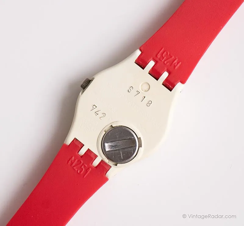 Vintage 1987 Swatch Lady LW115 NEWPORT Watch | 80s Swatch Lady RARE