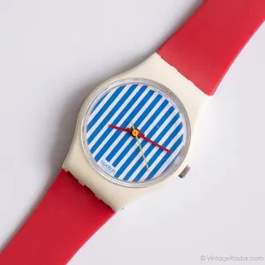Vintage 1987 Swatch Lady LW115 NEWPORT Watch | 80s Swatch Lady RARE