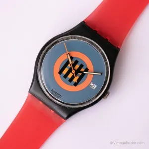 Vintage 1988 Swatch GB407 CORAL GABLES Watch | RARE 80s Swatch Gent