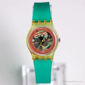 Vintage 1988 Swatch LK114 DISQUE ROUGE Watch | Skeleton Dial Swatch