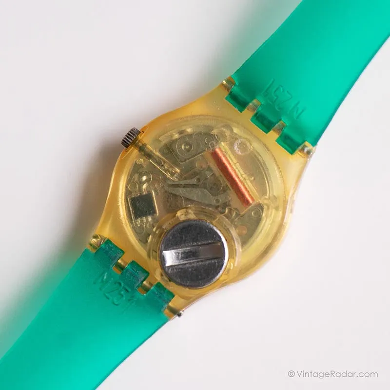 Vintage 1988 Swatch LK114 DISQUE ROUGE Watch | Skeleton Dial Swatch