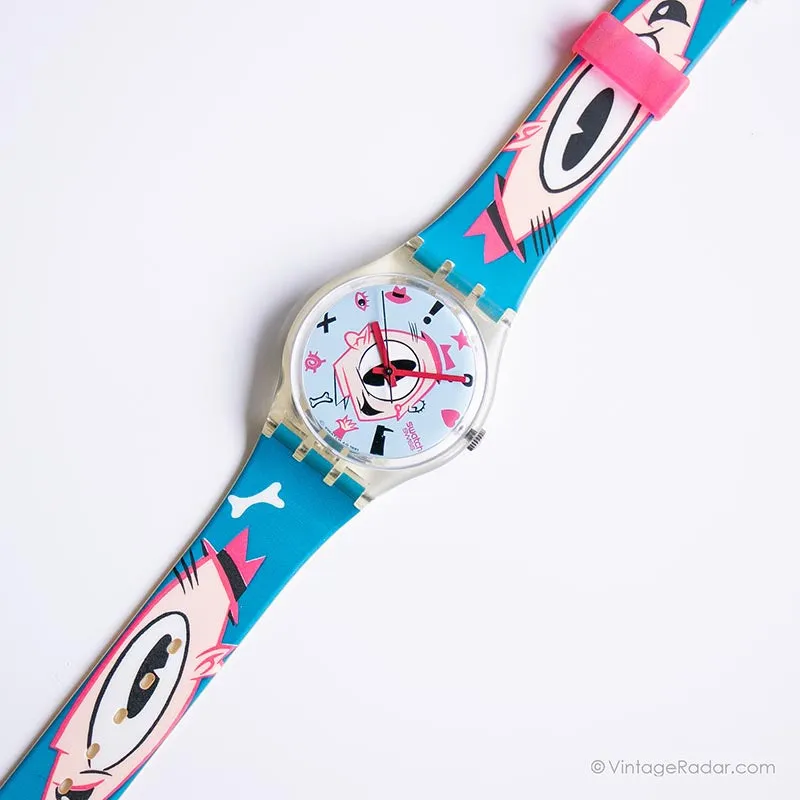 Vintage 1991 Swatch GK139 GULP Watch | Retro Swatch Gent Watch