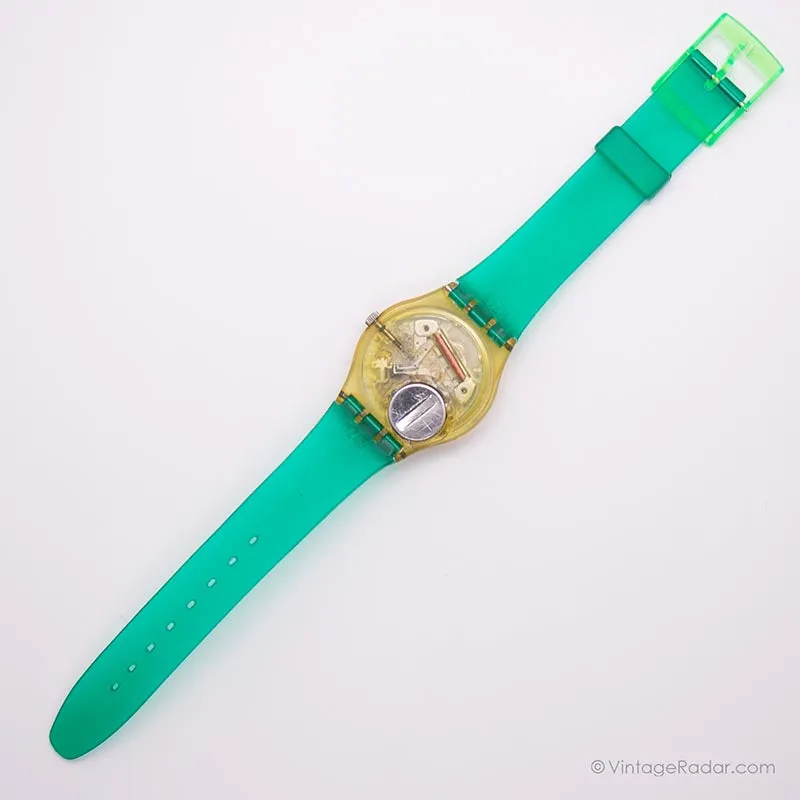 Vintage 2000 Swatch GK736 OPPOSITE Watch | Black Swatch Gent