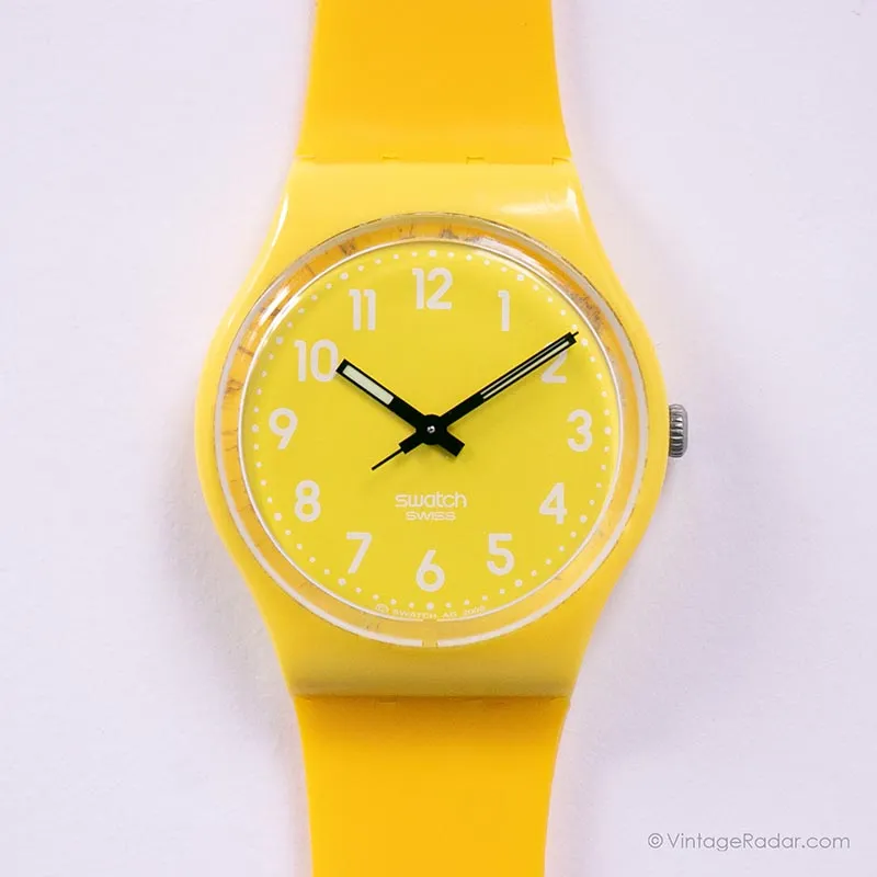 Vintage 2009 Swatch GJ128 LEMON TIME Watch | Collectible Swatch Watch