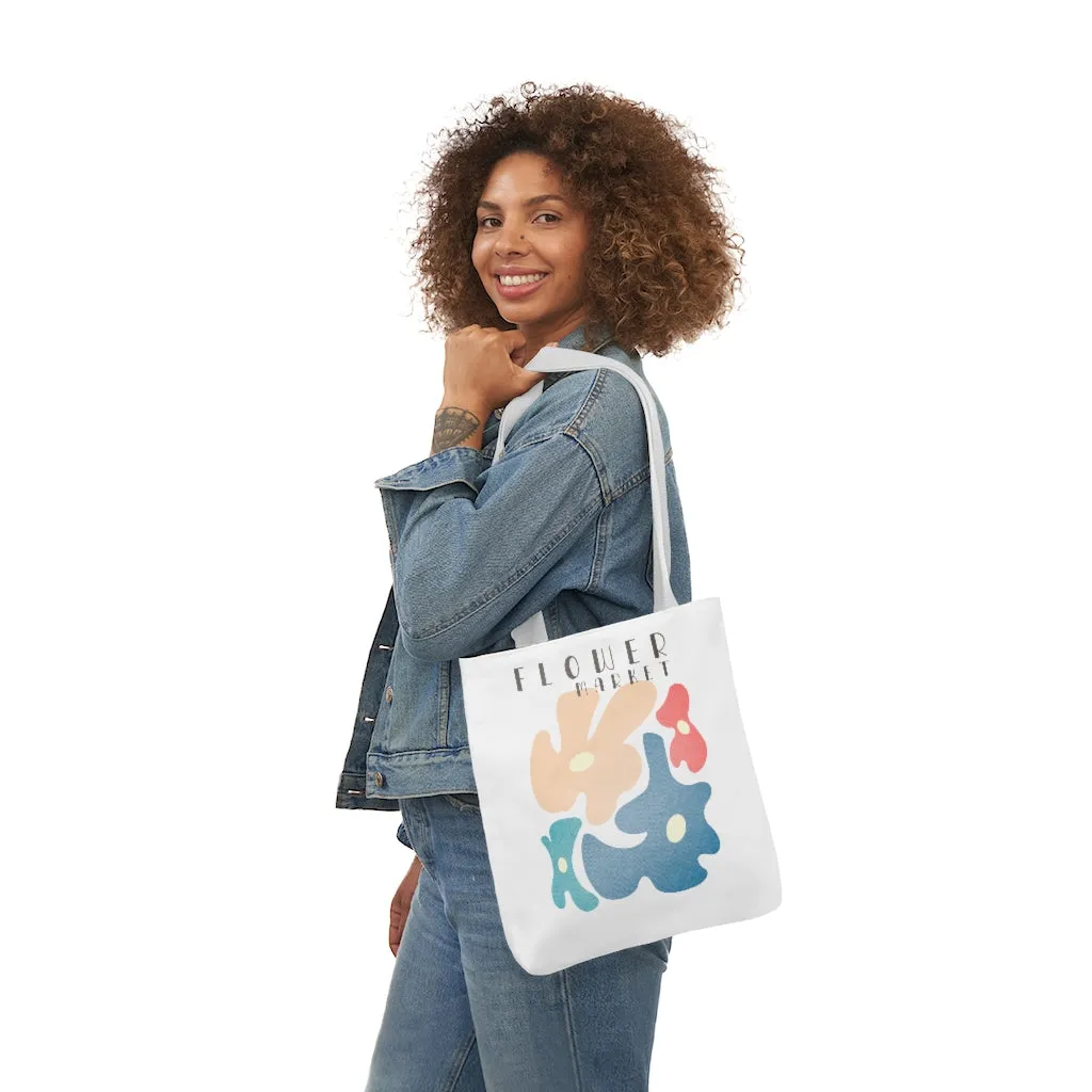 Vintage Flower Market Rainbow Pastel Tote