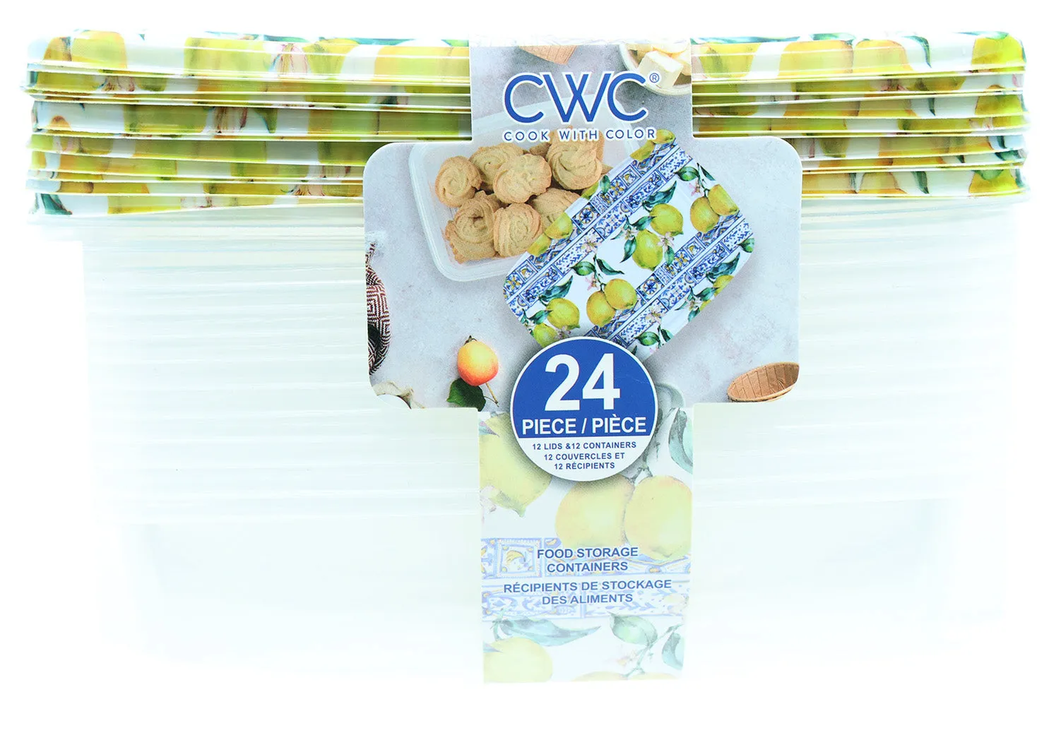 Vintage Lemon Food Container Set - 24Pc.