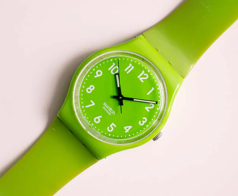 Vintage LEMONGRASS GG204 Swatch Watch | 2009 Swatch Originals Gent