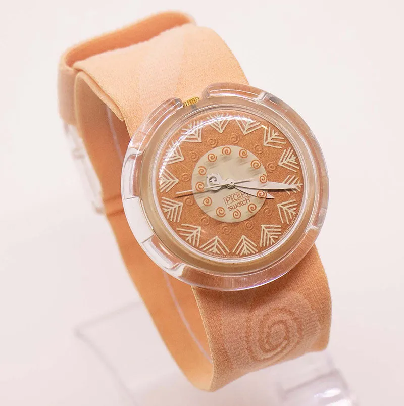 Vintage PWZ108 LEAF Pop Swatch Watch | 1990s Pop Swatch Collection
