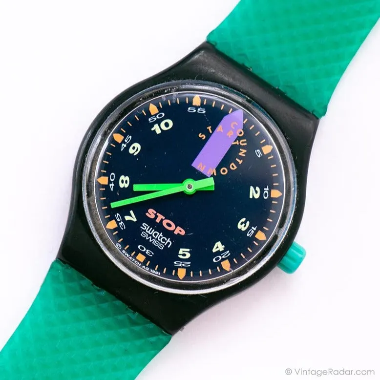 Vintage Swatch Chronograph SSB100 JESS RUSH Watch | 1991 Stop Swatch