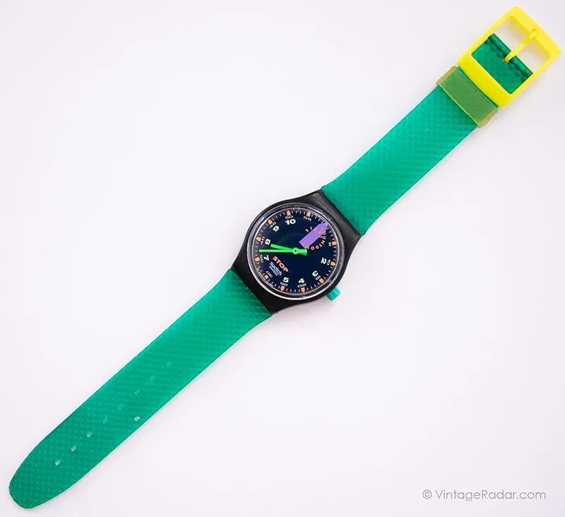 Vintage Swatch Chronograph SSB100 JESS RUSH Watch | 1991 Stop Swatch