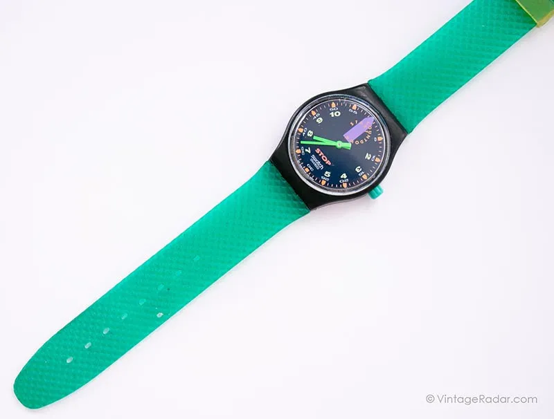 Vintage Swatch Chronograph SSB100 JESS RUSH Watch | 1991 Stop Swatch