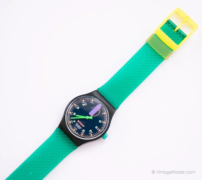 Vintage Swatch Chronograph SSB100 JESS RUSH Watch | 1991 Stop Swatch