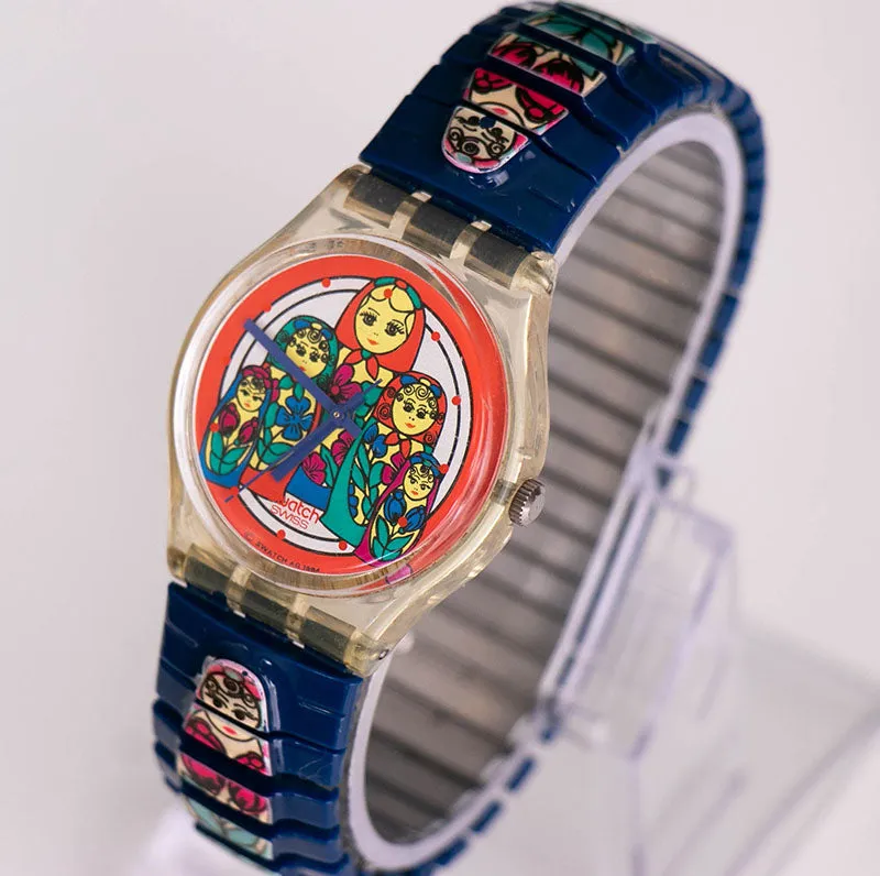 Vintage Swatch MATRIOSKA L GK204 Watch | Russian Matrioska Swatch Watch