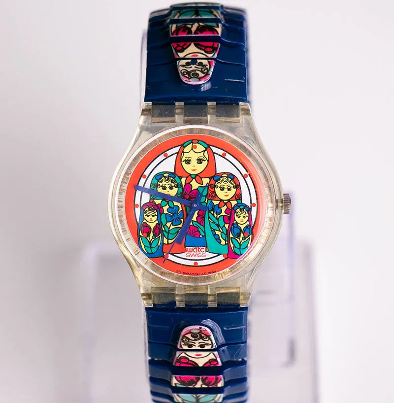 Vintage Swatch MATRIOSKA L GK204 Watch | Russian Matrioska Swatch Watch