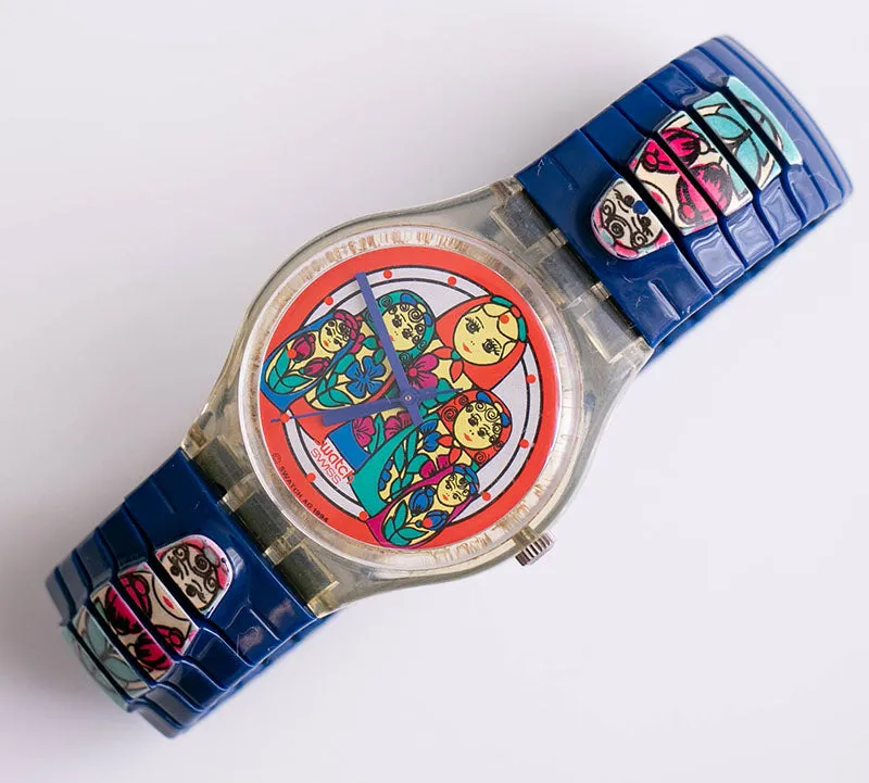 Vintage Swatch MATRIOSKA L GK204 Watch | Russian Matrioska Swatch Watch