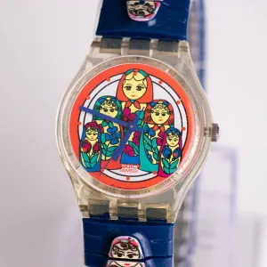 Vintage Swatch MATRIOSKA L GK204 Watch | Russian Matrioska Swatch Watch