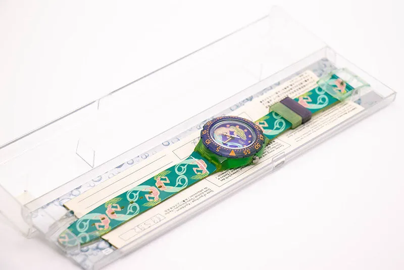 Vintage Swatch Scuba SAILOR'S JOY SDG100 Watch | 90s Mermaid Swatch