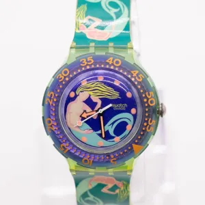 Vintage Swatch Scuba SAILOR'S JOY SDG100 Watch | 90s Mermaid Swatch