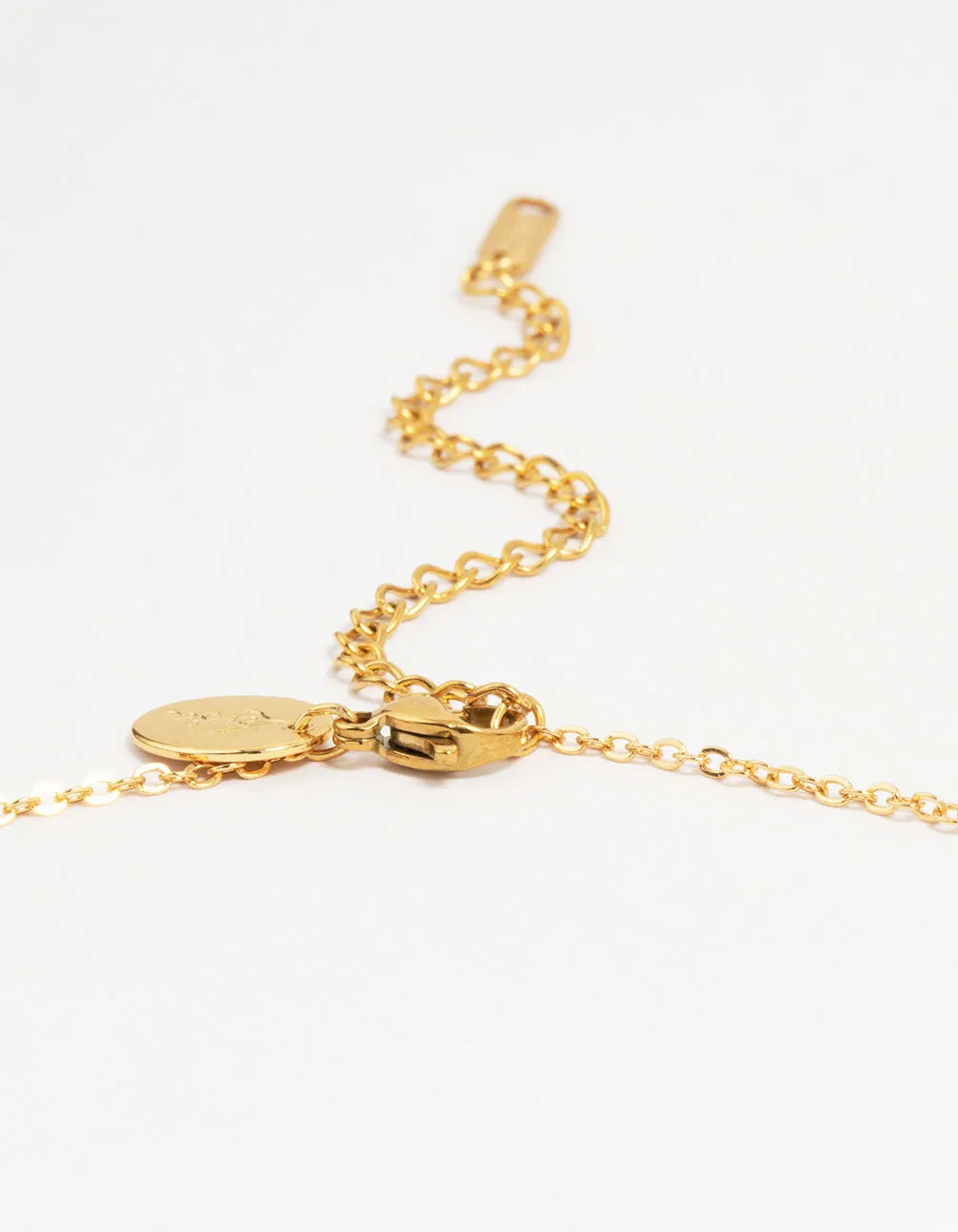 Waterproof Gold Plated Stainless Shell Petal Flower Pendant Necklace