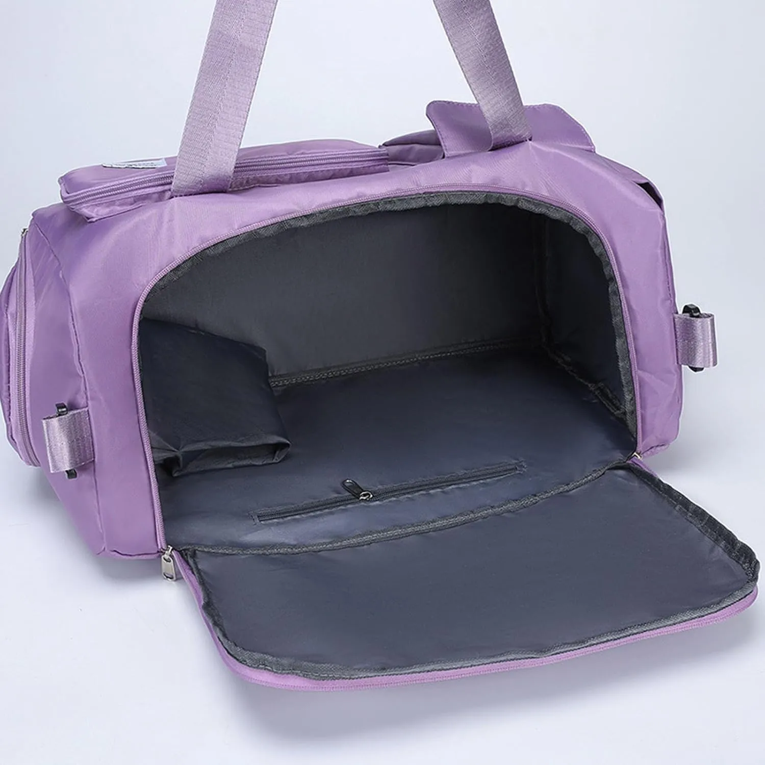 Waterproof Travel Duffel Bags, Gym Bag, Travel Totes, Weekender Overnight Bag with Wet Pocket And Shoes Compartment for Women Men,3