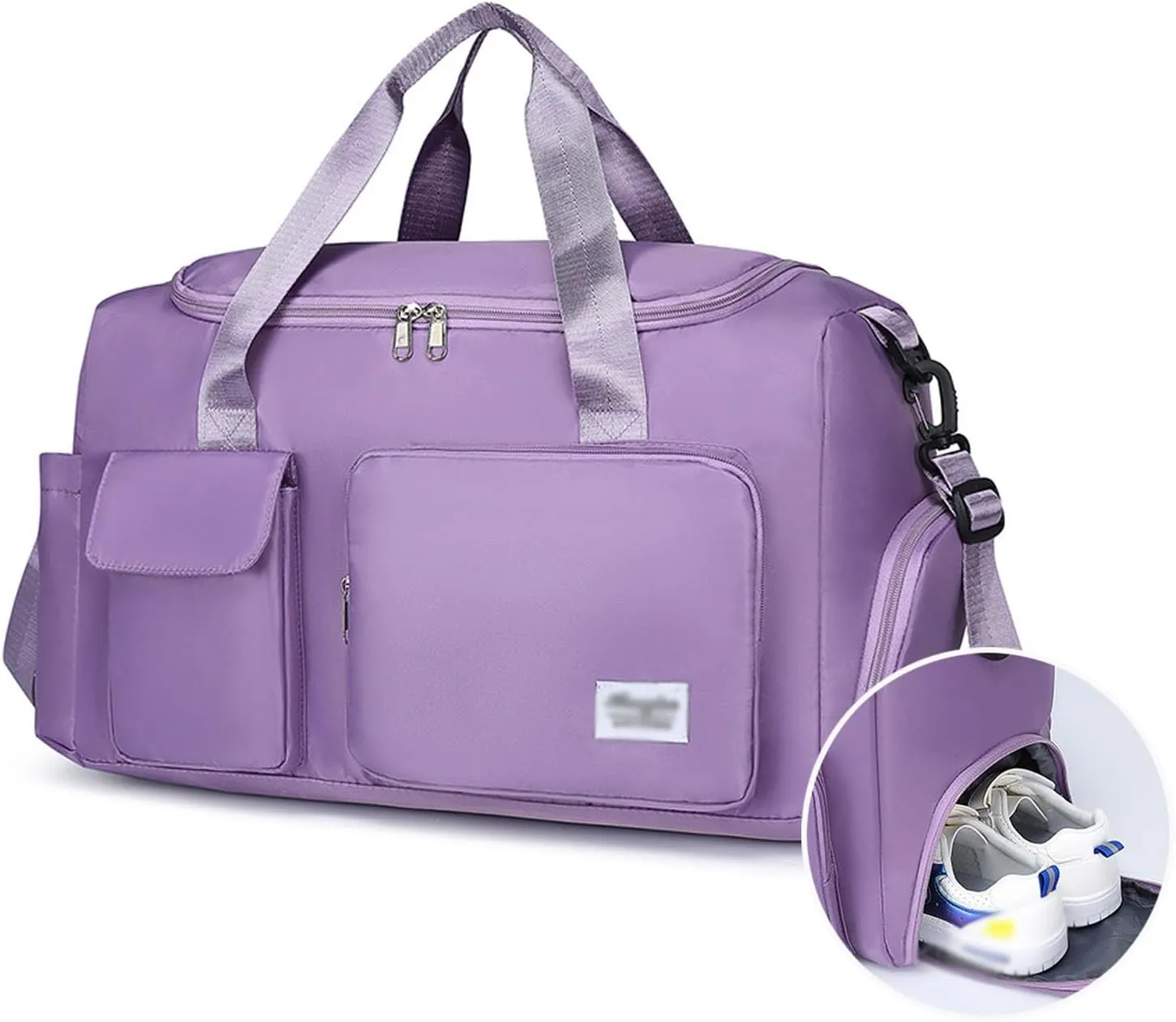 Waterproof Travel Duffel Bags, Gym Bag, Travel Totes, Weekender Overnight Bag with Wet Pocket And Shoes Compartment for Women Men,3
