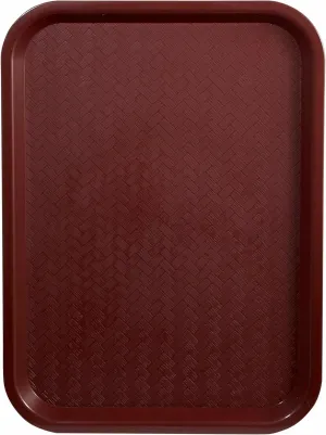 Winco Fast Food Tray, 10-Inch by 14-Inch, Burgandy