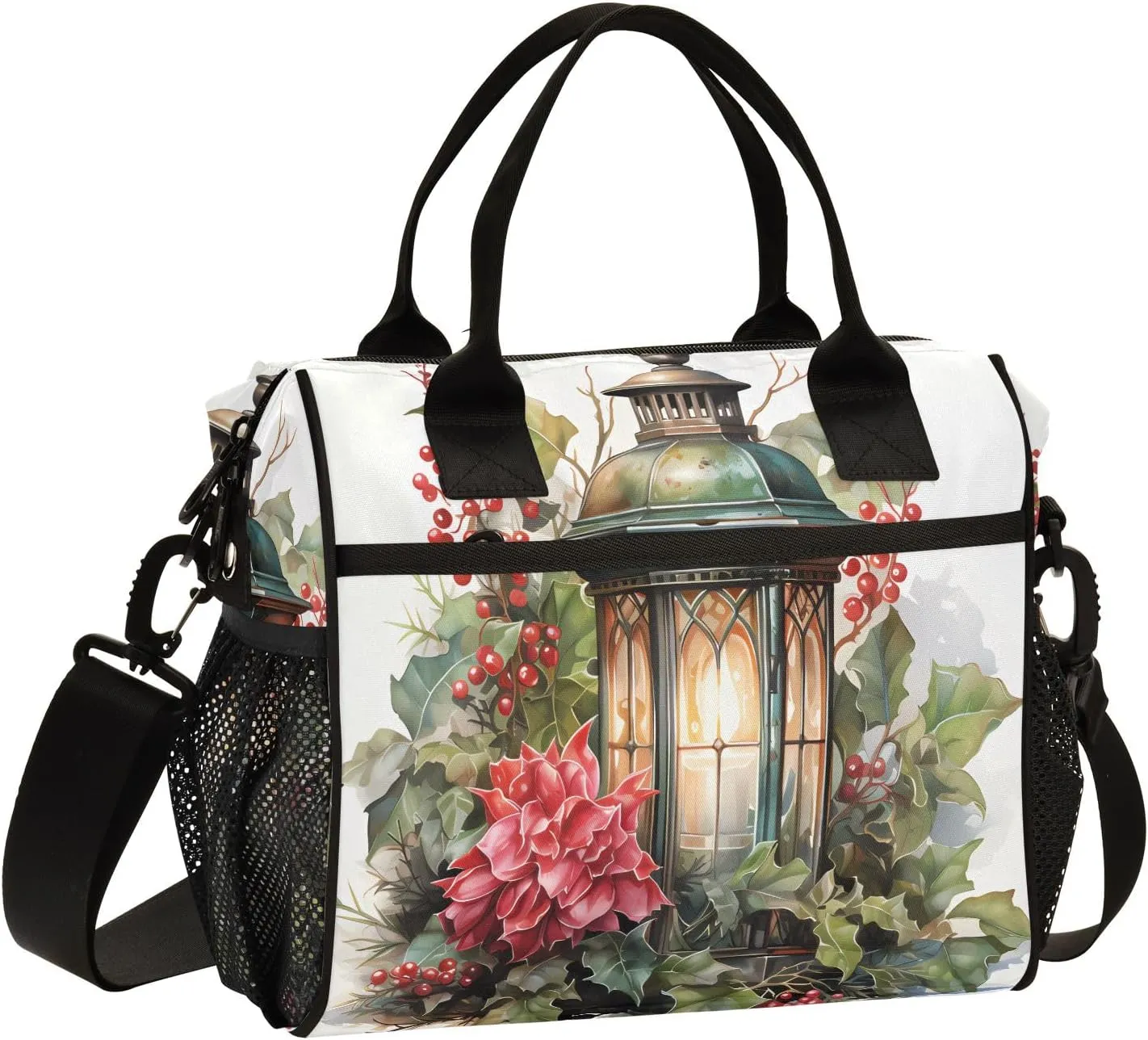 Women Cooler Bags Lunch Bag Reusable Insulated Lunch Bags Lamp Crossbody with Shoulder Strap Adults S